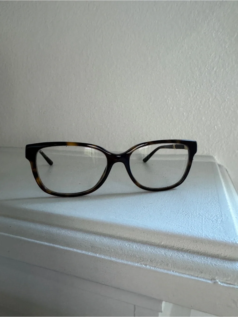 Tory Burch Tortoiseshell Optical Glasses with Gold Accents